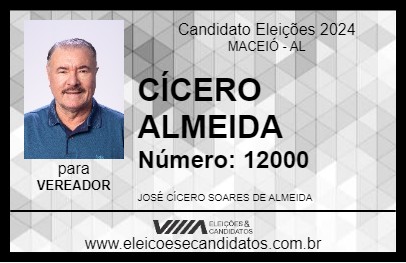 Candidato CÍCERO ALMEIDA 2024 - MACEIÓ - Eleições