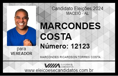 Candidato MARCONDES COSTA 2024 - MACEIÓ - Eleições