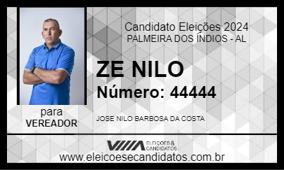 Candidato ZE NILO 2024 - PALMEIRA DOS ÍNDIOS - Eleições