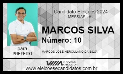 Candidato MARCOS SILVA 2024 - MESSIAS - Eleições