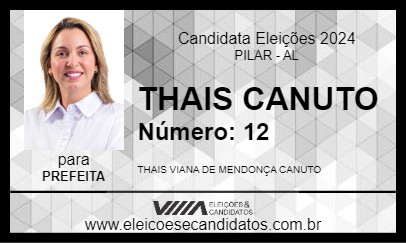 Candidato THAIS CANUTO 2024 - PILAR - Eleições