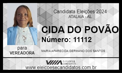 Candidato CIDA DO POVÃO 2024 - ATALAIA - Eleições