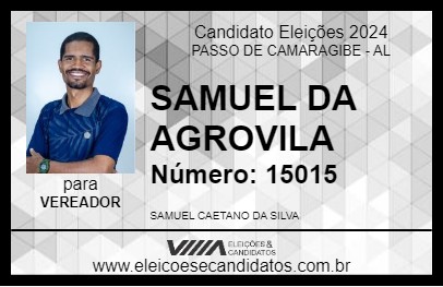 Candidato SAMUEL DA AGROVILA 2024 - PASSO DE CAMARAGIBE - Eleições