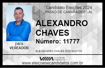 Candidato ALEXANDRO CHAVES 2024 - PASSO DE CAMARAGIBE - Eleições