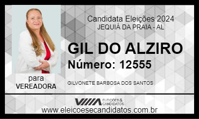 Candidato GIL DO ALZIRO 2024 - JEQUIÁ DA PRAIA - Eleições