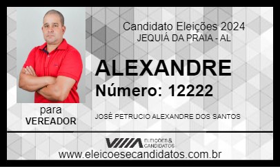 Candidato ALEXANDRE 2024 - JEQUIÁ DA PRAIA - Eleições