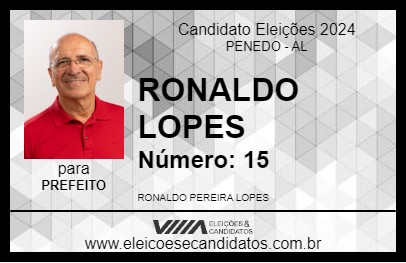 Candidato RONALDO LOPES 2024 - PENEDO - Eleições