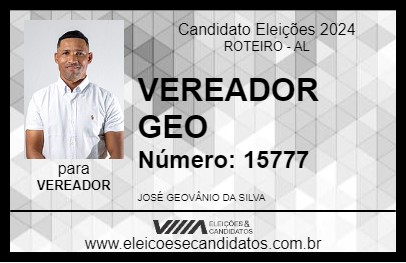 Candidato VEREADOR GEO 2024 - ROTEIRO - Eleições