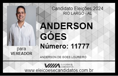 Candidato ANDERSON GÓES 2024 - RIO LARGO - Eleições