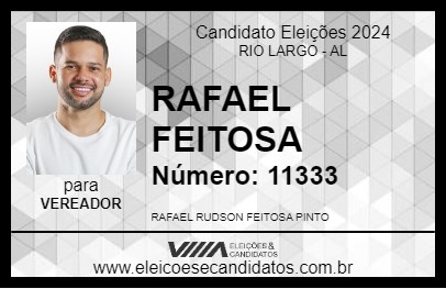 Candidato RAFAEL FEITOSA 2024 - RIO LARGO - Eleições