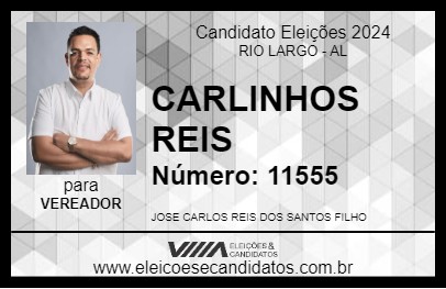 Candidato CARLINHOS REIS 2024 - RIO LARGO - Eleições