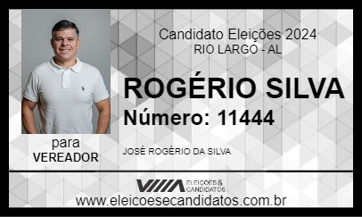 Candidato ROGÉRIO SILVA 2024 - RIO LARGO - Eleições