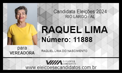 Candidato RAQUEL LIMA 2024 - RIO LARGO - Eleições