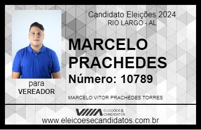 Candidato MARCELO PRACHEDES 2024 - RIO LARGO - Eleições