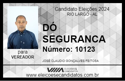 Candidato DÓ SEGURANCA 2024 - RIO LARGO - Eleições