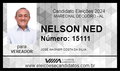 Candidato NELSON NED 2024 - MARECHAL DEODORO - Eleições