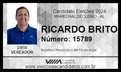 Candidato RICARDO BRITO 2024 - MARECHAL DEODORO - Eleições