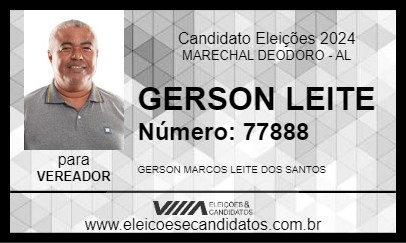 Candidato GERSON LEITE 2024 - MARECHAL DEODORO - Eleições