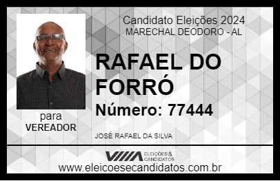 Candidato RAFAEL DO FORRÓ 2024 - MARECHAL DEODORO - Eleições