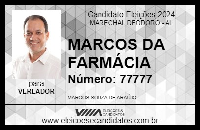 Candidato MARCOS DA FARMÁCIA 2024 - MARECHAL DEODORO - Eleições