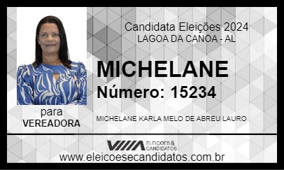 Candidato MICHELANE 2024 - LAGOA DA CANOA - Eleições