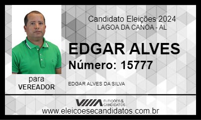 Candidato EDGAR ALVES 2024 - LAGOA DA CANOA - Eleições