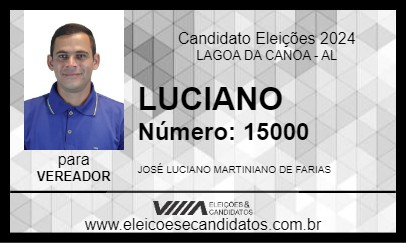 Candidato LUCIANO 2024 - LAGOA DA CANOA - Eleições