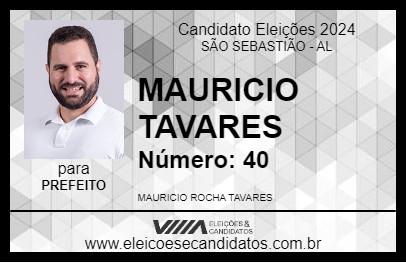 Candidato MAURICIO TAVARES 2024 - SÃO SEBASTIÃO - Eleições