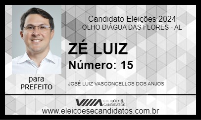 Candidato ZÉ LUIZ 2024 - OLHO D\ÁGUA DAS FLORES - Eleições