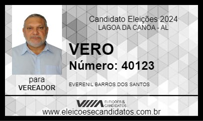 Candidato VERO 2024 - LAGOA DA CANOA - Eleições