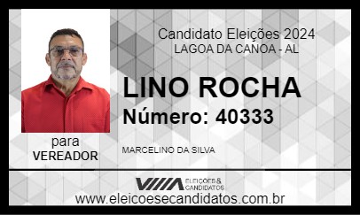 Candidato LINO ROCHA 2024 - LAGOA DA CANOA - Eleições