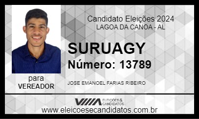 Candidato SURUAGY 2024 - LAGOA DA CANOA - Eleições