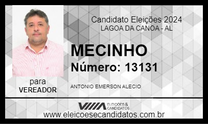 Candidato MECINHO 2024 - LAGOA DA CANOA - Eleições