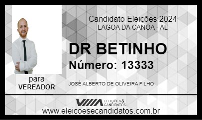 Candidato DR BETINHO 2024 - LAGOA DA CANOA - Eleições