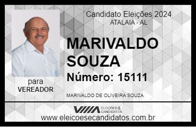 Candidato MARIVALDO SOUZA 2024 - ATALAIA - Eleições