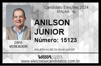 Candidato ANILSON JUNIOR 2024 - ATALAIA - Eleições