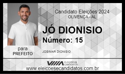 Candidato JÓ DIONISIO 2024 - OLIVENÇA - Eleições