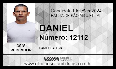 Candidato DANIEL 2024 - BARRA DE SÃO MIGUEL - Eleições