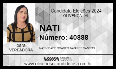 Candidato NATI 2024 - OLIVENÇA - Eleições