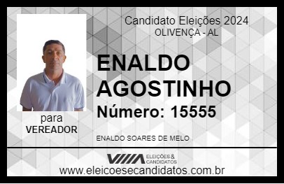 Candidato ENALDO AGOSTINHO 2024 - OLIVENÇA - Eleições