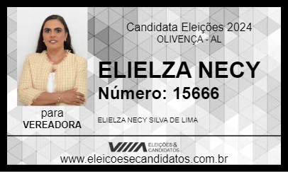 Candidato ELIELZA NECY 2024 - OLIVENÇA - Eleições