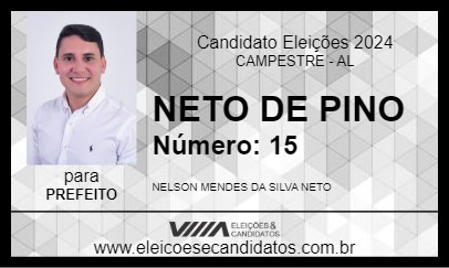 Candidato NETO DE PINO 2024 - CAMPESTRE - Eleições