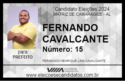 Candidato FERNANDO CAVALCANTE 2024 - MATRIZ DE CAMARAGIBE - Eleições