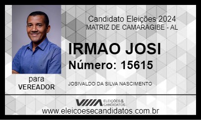 Candidato IRMAO JOSI 2024 - MATRIZ DE CAMARAGIBE - Eleições