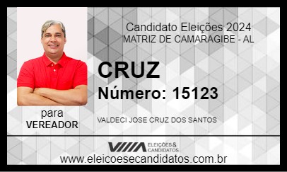 Candidato CRUZ 2024 - MATRIZ DE CAMARAGIBE - Eleições