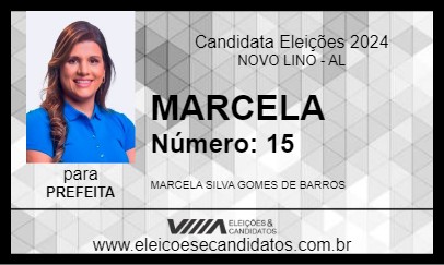 Candidato MARCELA 2024 - NOVO LINO - Eleições