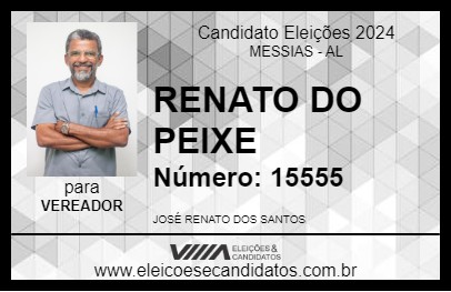 Candidato RENATO DO PEIXE 2024 - MESSIAS - Eleições