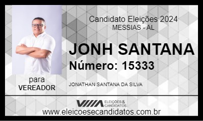 Candidato JOHN SANTANA 2024 - MESSIAS - Eleições