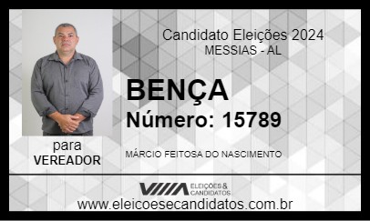 Candidato BENÇA 2024 - MESSIAS - Eleições