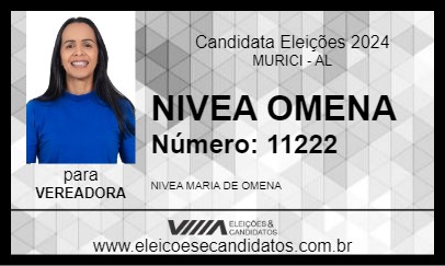 Candidato NIVEA OMENA 2024 - MURICI - Eleições